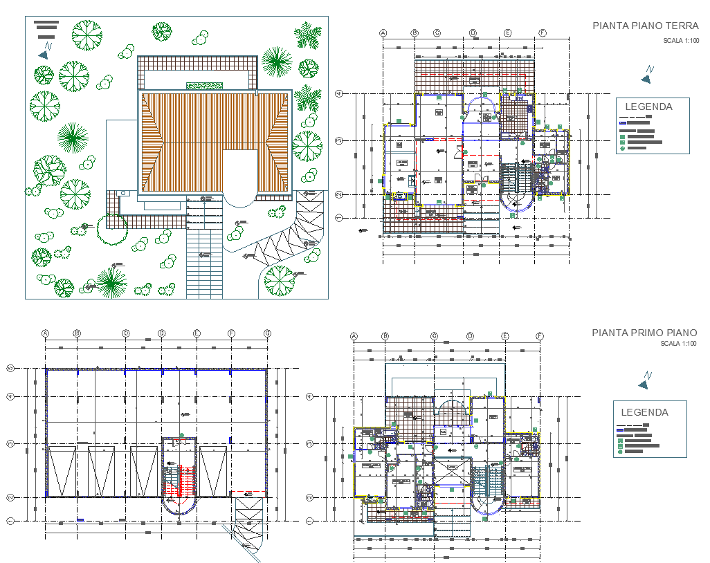 Villa Residential Project detail dwg file