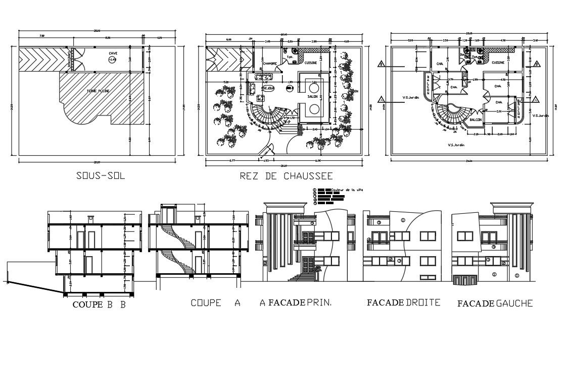 Villa elevation design
