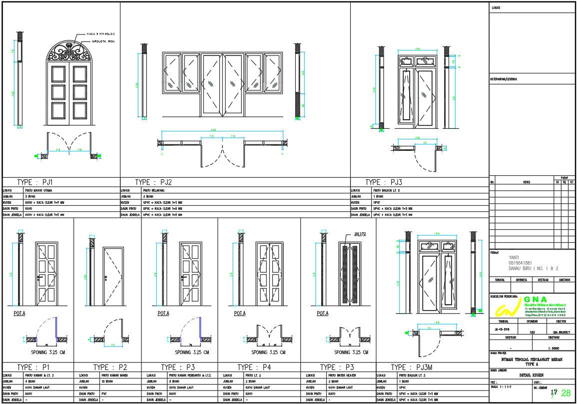Villa Door Design & Details – Various Types in AutoCAD DWG Files
