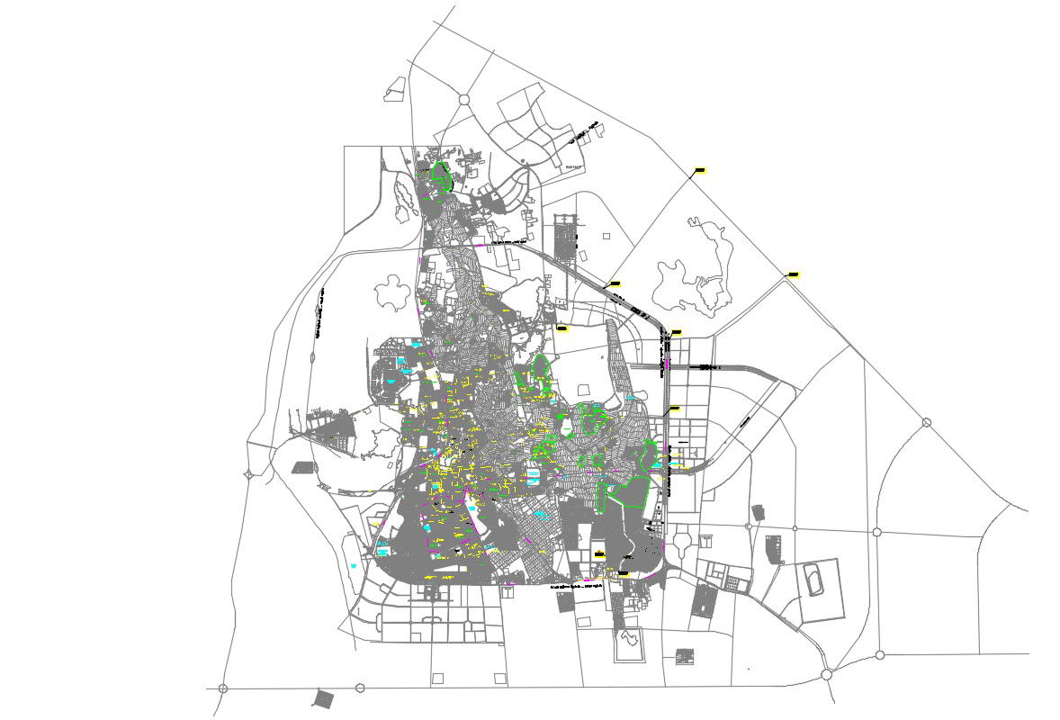 Village Master Plan Download CAD file