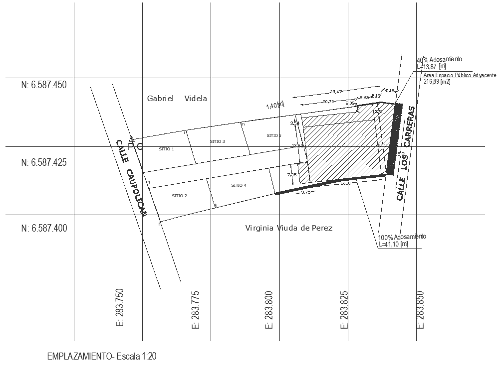 Virginia widow of perez plan detail DWG autoCAD drawing