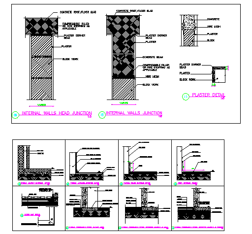 Wall Construction Plan Detail dwg file