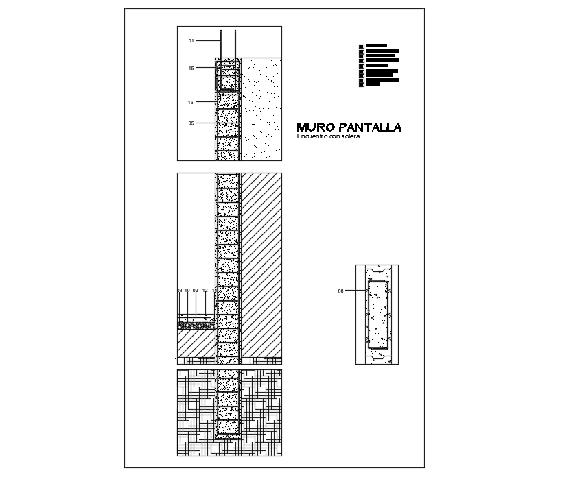 Wall Screen dwg file