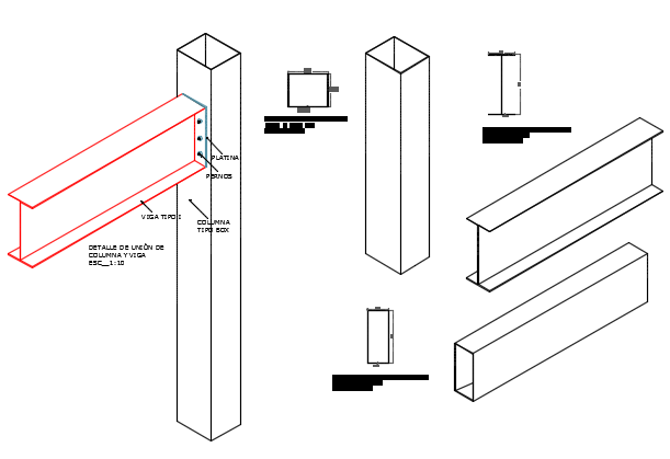 Wall Bot 3D View DWG File with Architectural Structure Details