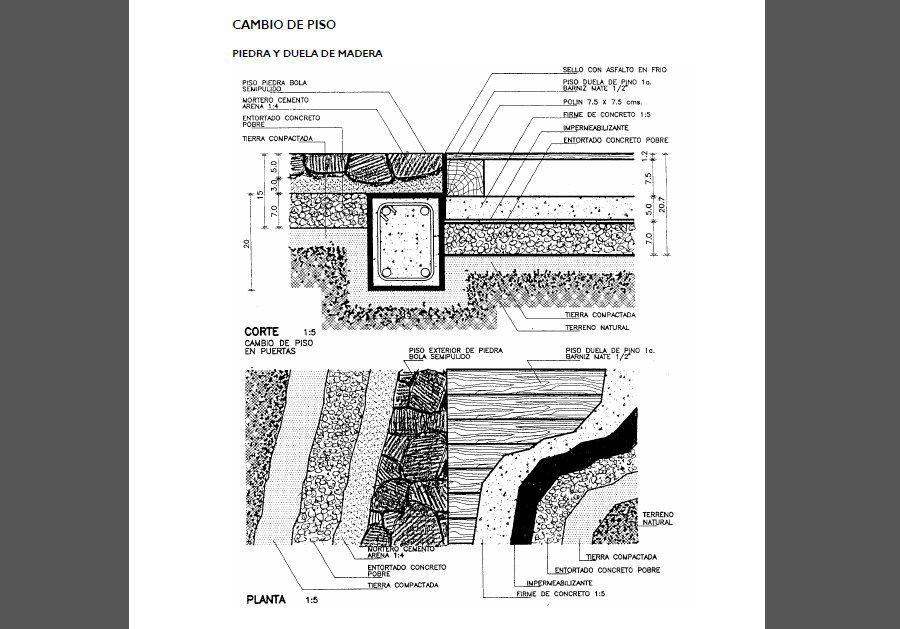 Wall section, plan and construction details of roof house dwg file