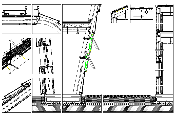 Wall section detail dwg file