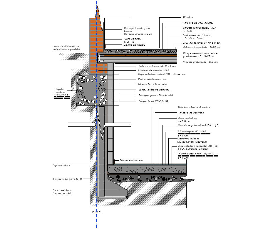 Wall section detail elevation layout autocad file