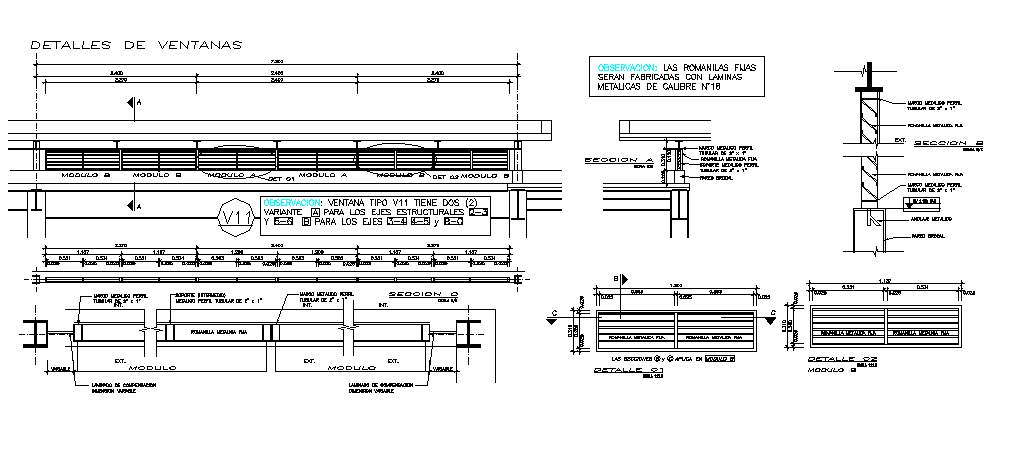 Wall section working plan detail dwg file