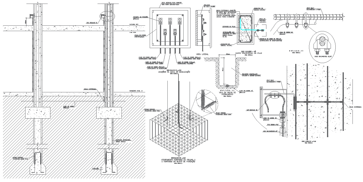 Wall Construction Details AutoCAD DWG File
