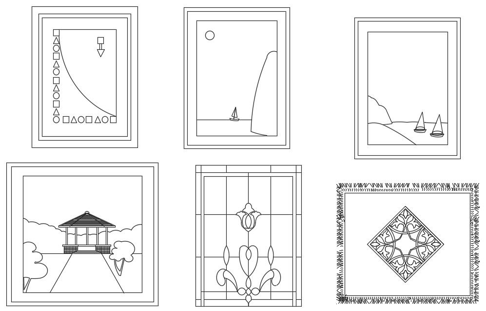 Wall Painting Free CAD Blocks Drawing DWG File