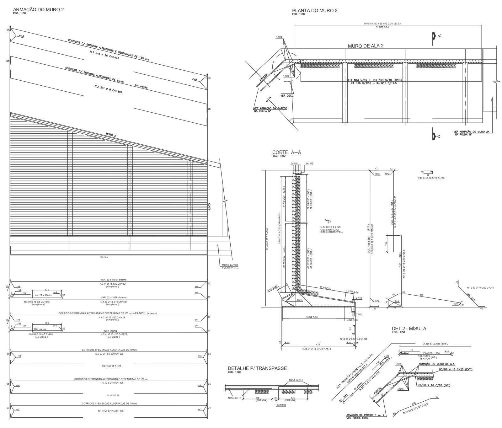 Wall frame detail in section plan and elevation DWG autoCAD drawing