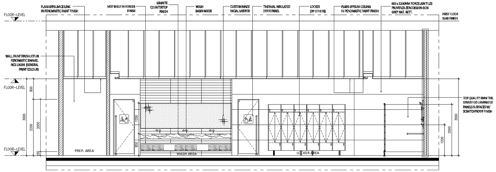 Wall paint finish with jotun fenomastic enamel general paint color details dwg autocad drawing .  