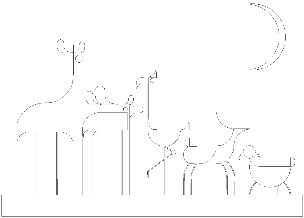 Wall painting design abstract art dwg autocad drawing .