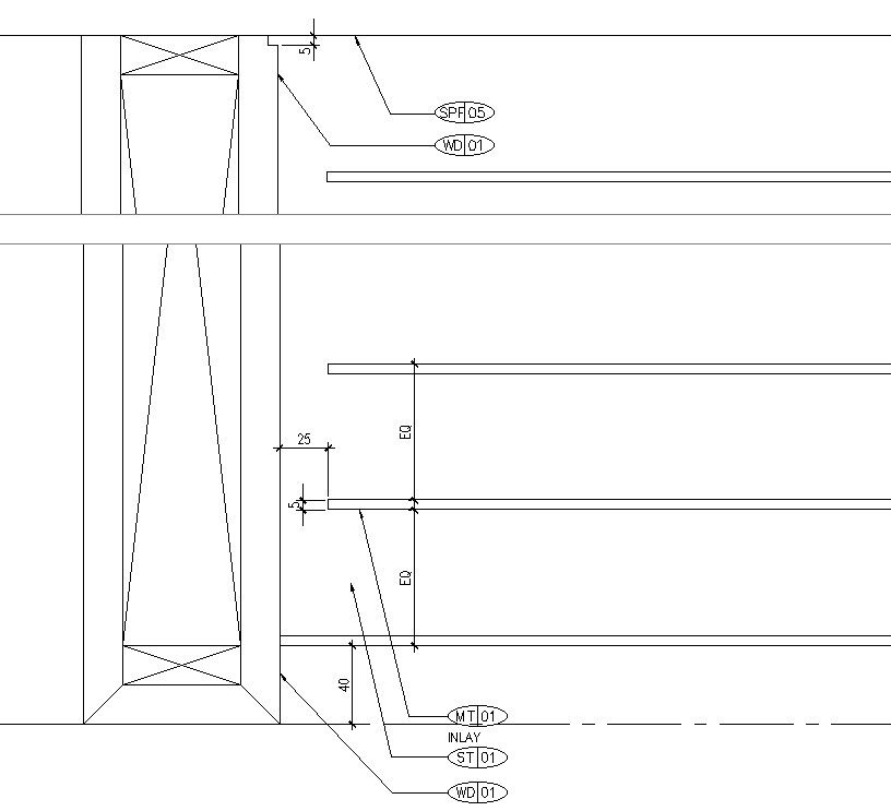 Wardrobe Frame detail section.