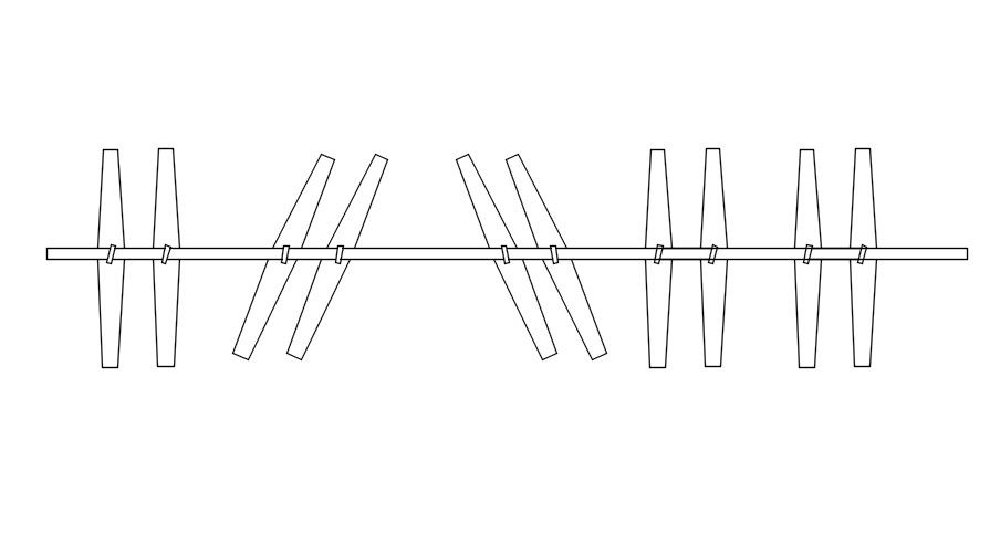 Wardrobe Hanger CAD Block Design Layout plan in AutoCAD DWG File