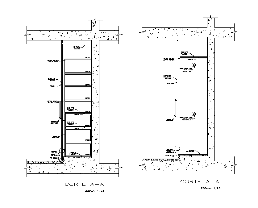 Wardrobe Section Detail in AutoCAD | 2D Drawing File