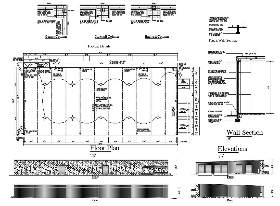 Ware House Plan AutoCAD File