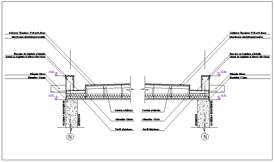 Warehouse automatic existing door section view detail dwg file