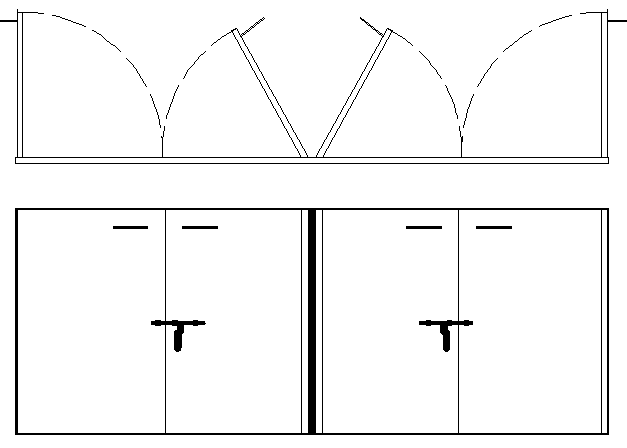 Warehouse shutter door design details dwg file
