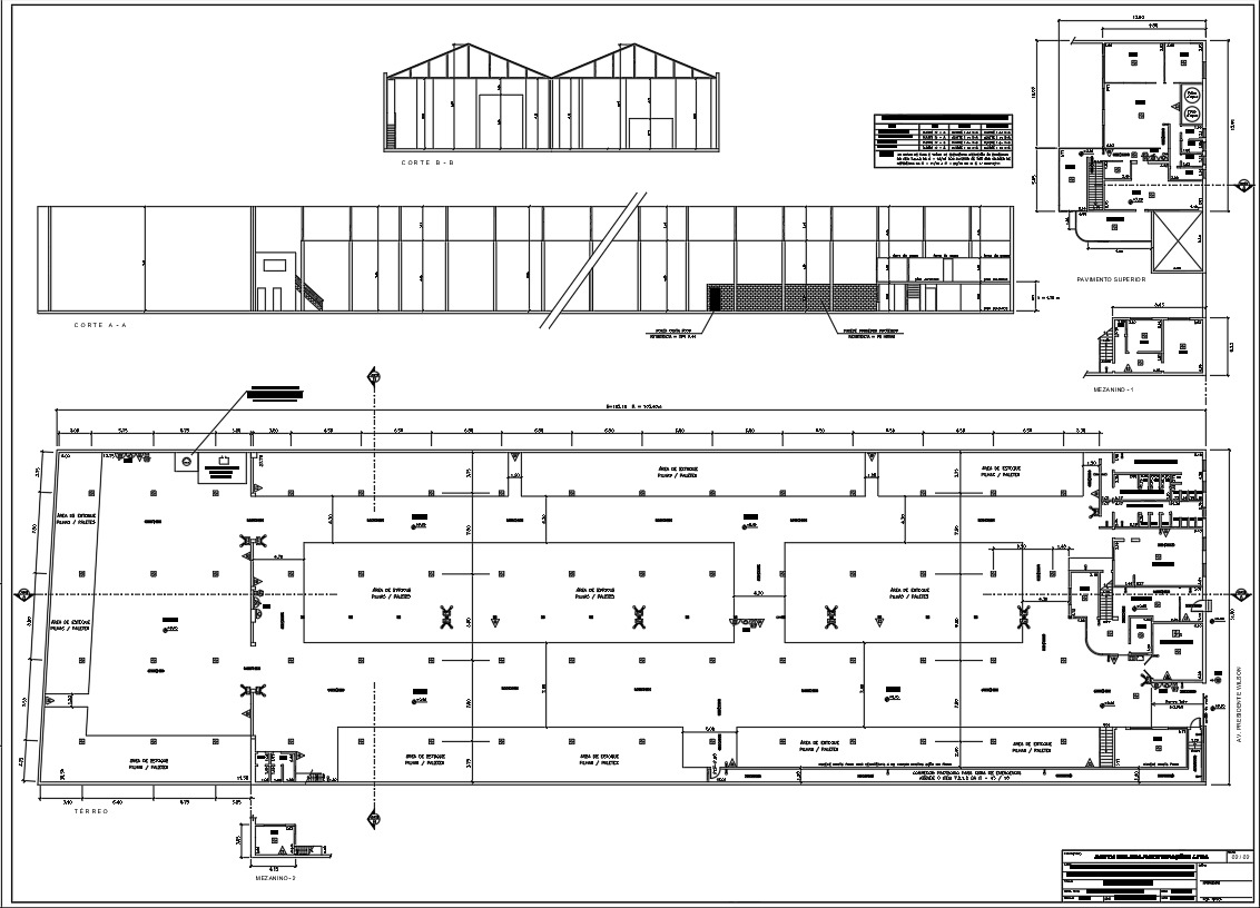 Warehouse Fire Sprinkler System Design in AutoCAD DWG File