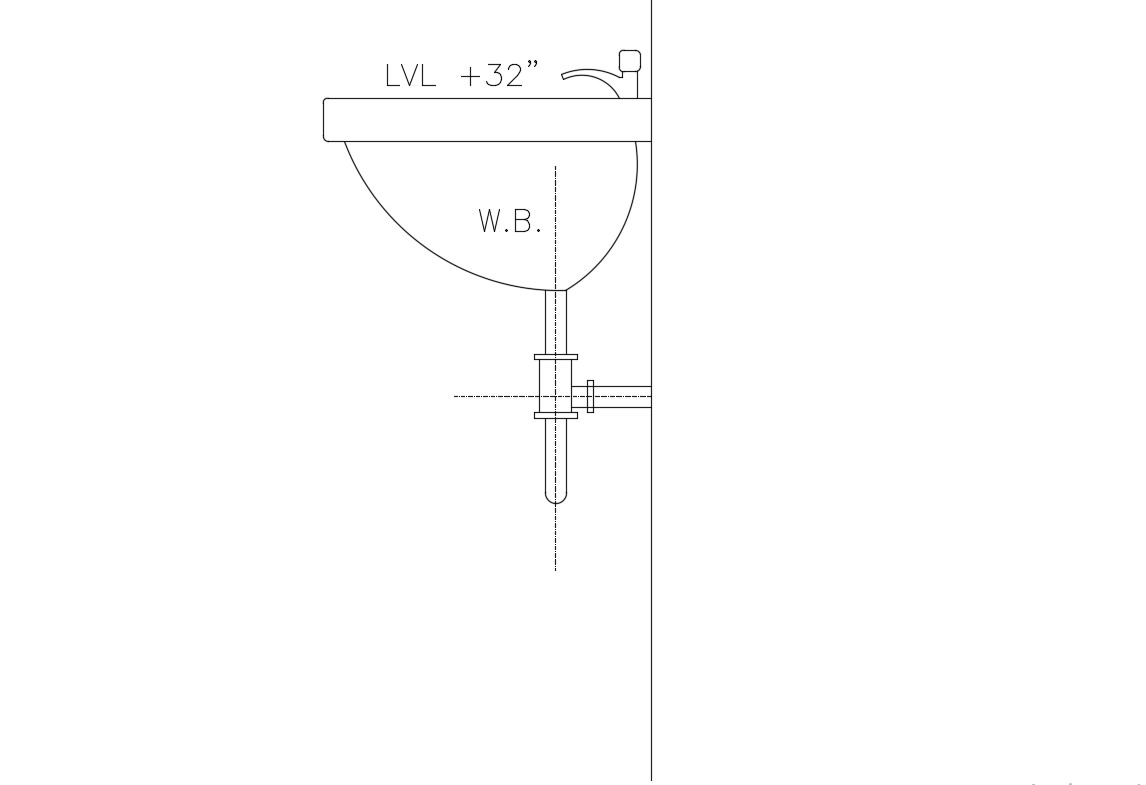 Wash Basin AutoCAD Block
