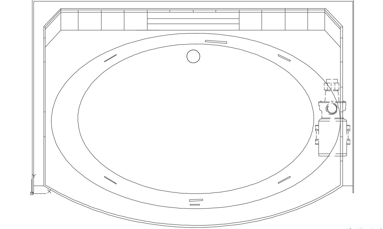 Wash Basin Plan CAD File Free Download 