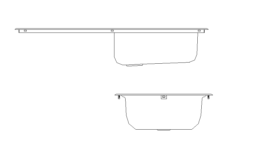 Wash basin CAD sanitary block detail elevation 2d view layout autocad file