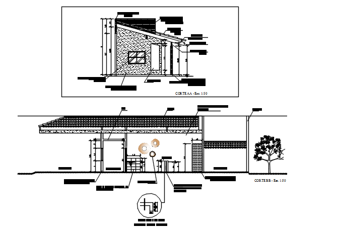 Wash room plan and elevation detail dwg file