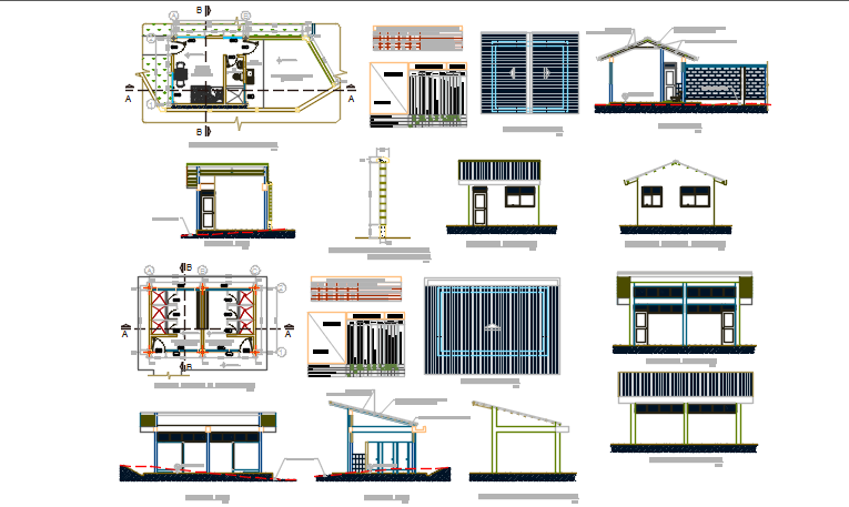 Wash room plan and elevation working plan detail dwg file