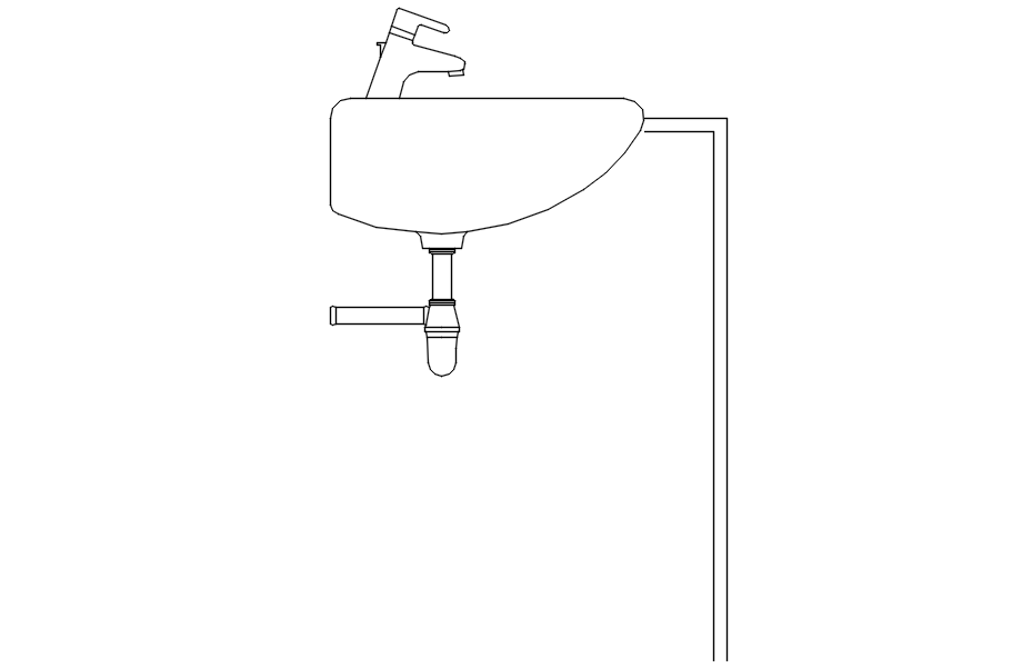 Detailed Washbasin Design Layout in AutoCAD DWG and PDF File