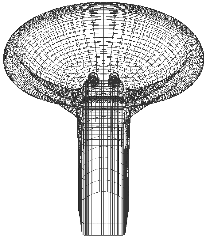 Wash basin wireframe 3D drawing DXF AutoCAD file