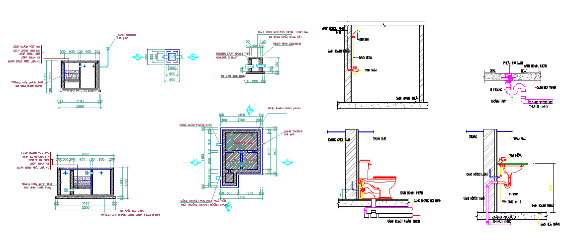 Washroom Drainage AutoCAD File