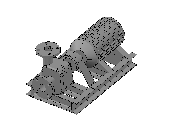 Wastewater pump 3d details