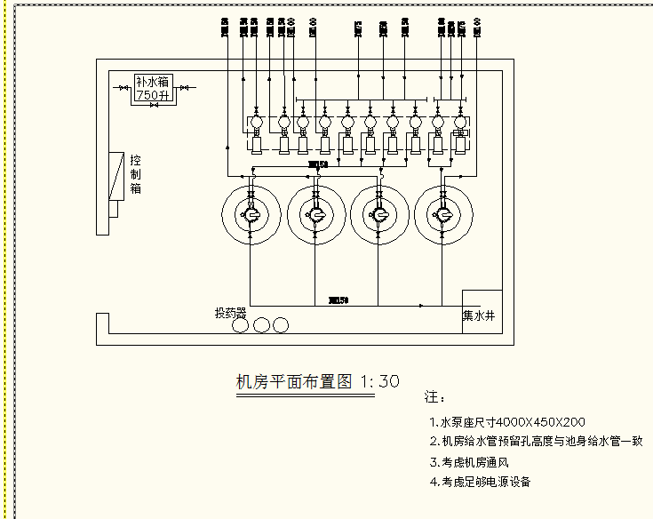 Water Control Room layout plan
