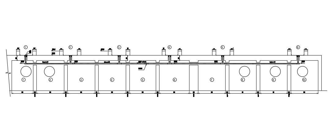 Water Distribution Layout DWG CAD Drawing for Engineering Projects