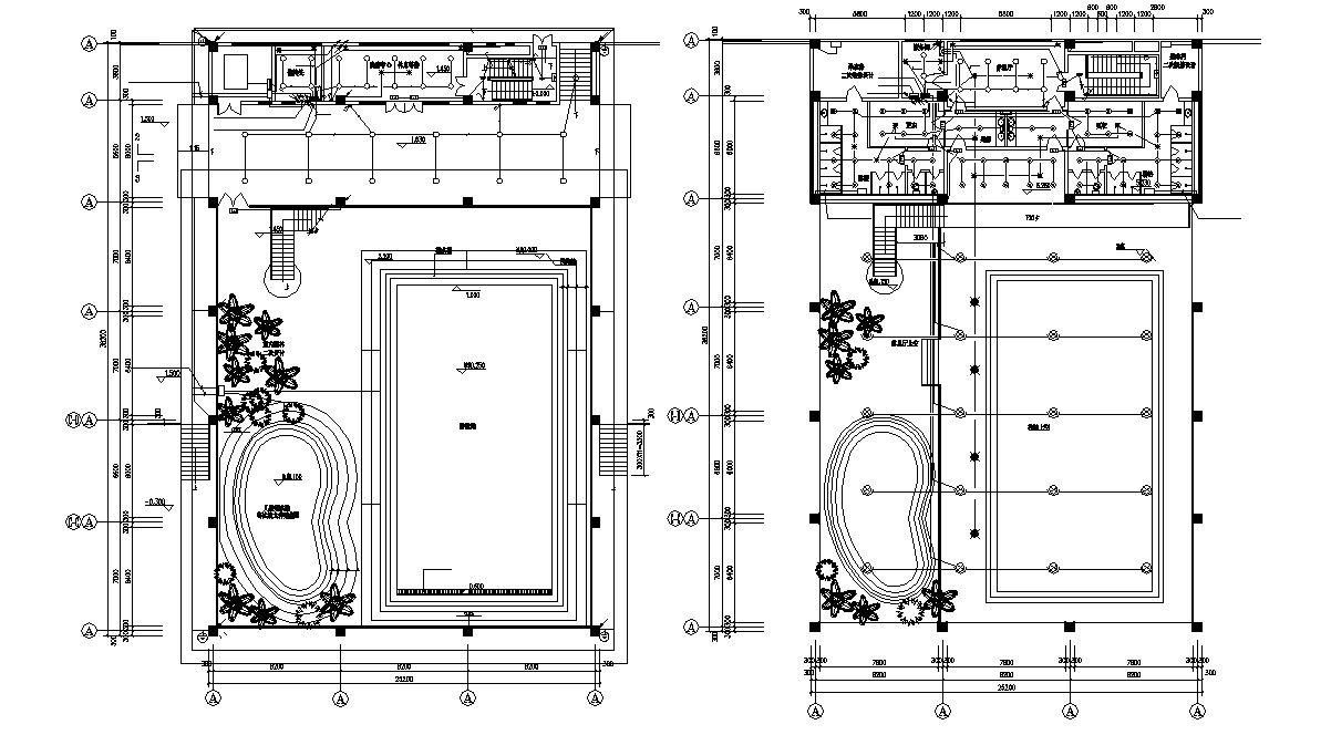 Water Park Design Layout Plan CAD File