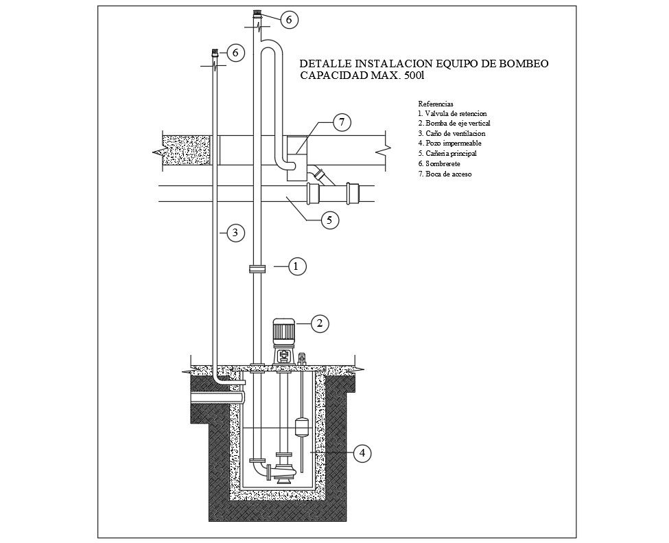 Water Tank Section Design For DWG File