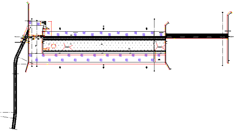 Water in take divert-er constructive details dwg file