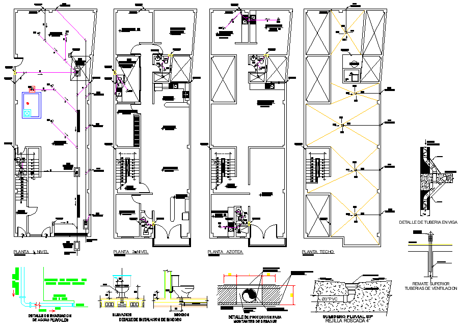 Water pipe line health facilities layout file