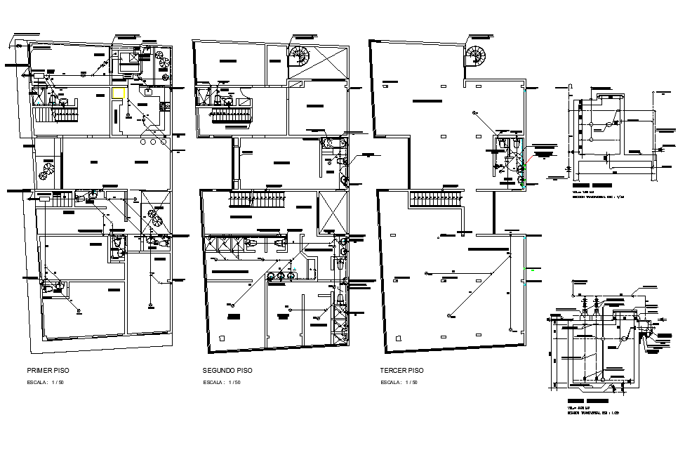 Water pipe line hose detail layout file