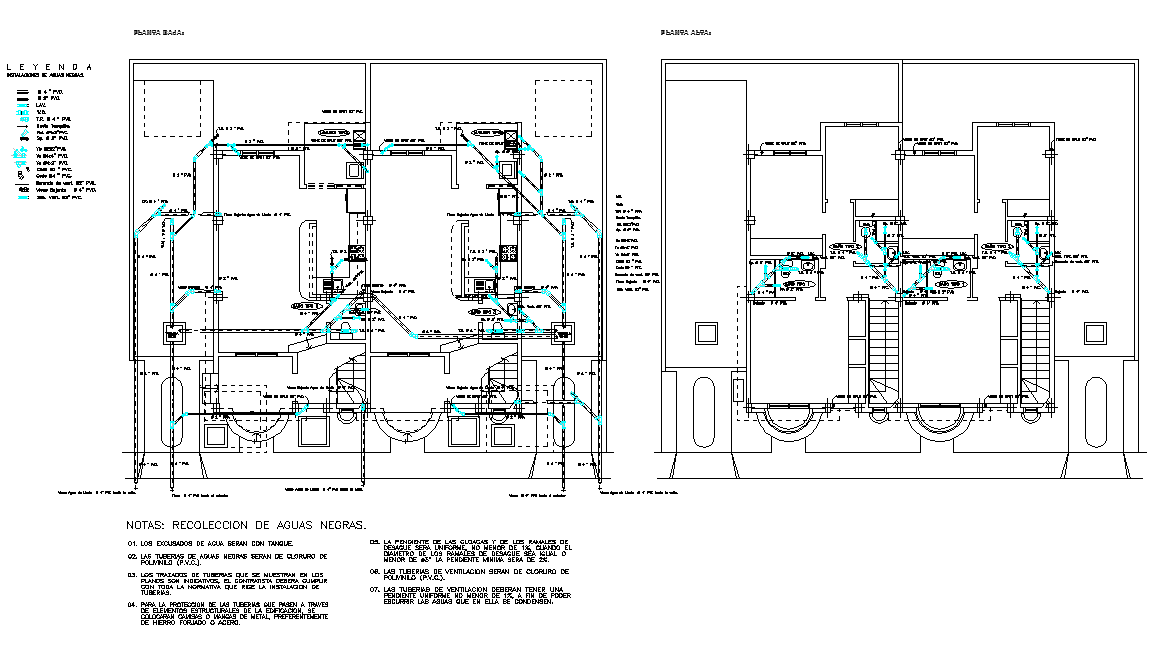 Water pipe line house plan layout file