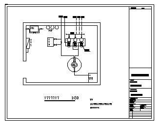 Water supply pipe in the equipment room layout design drawing