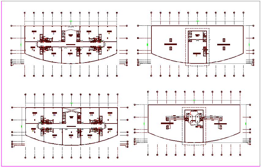 Water supply pipe line view of office building plan dwg file