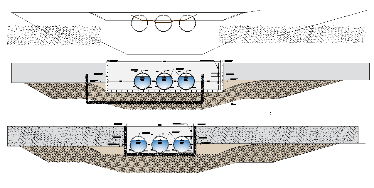 Water tank pipe ling layout file