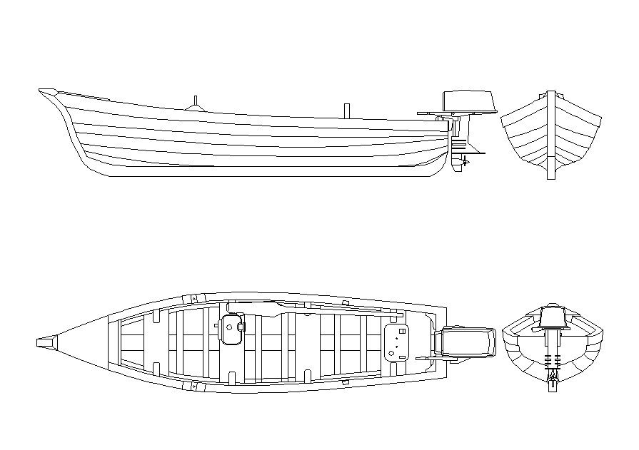 Water transportation units of ship drawing