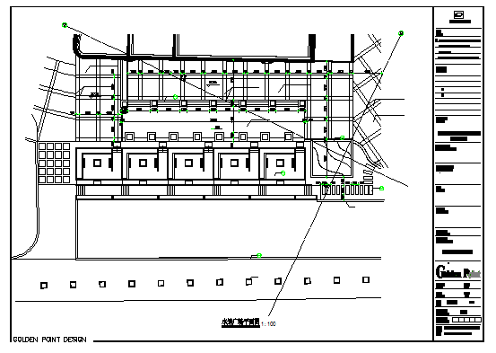 Water view Commercial Plaza design drawing
