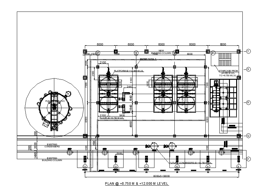 Water Boiler Plant AutoCAD Construction Layout CAD Drawing DWG File