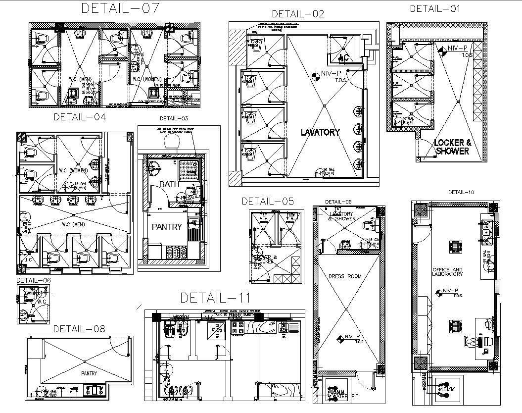 Water Supply System CAD Drawing Detail in DWG File Format