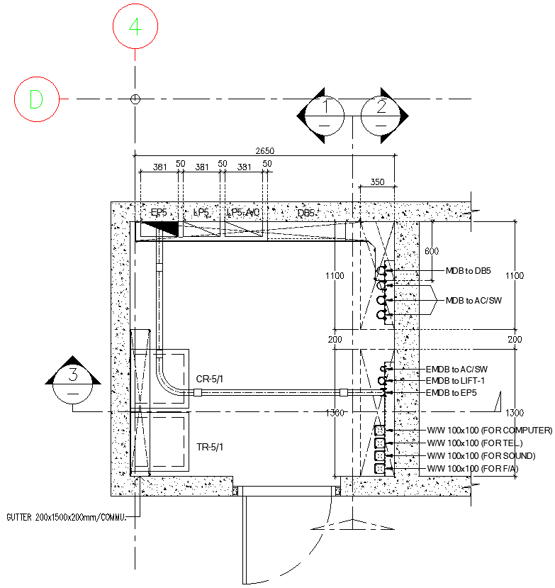Water Tank Section Details AutoCAD DWG Download