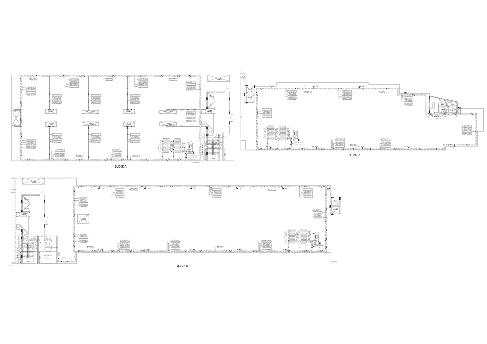 Water supply PVC network plumbing layout detail DWG AutoCAD drawing